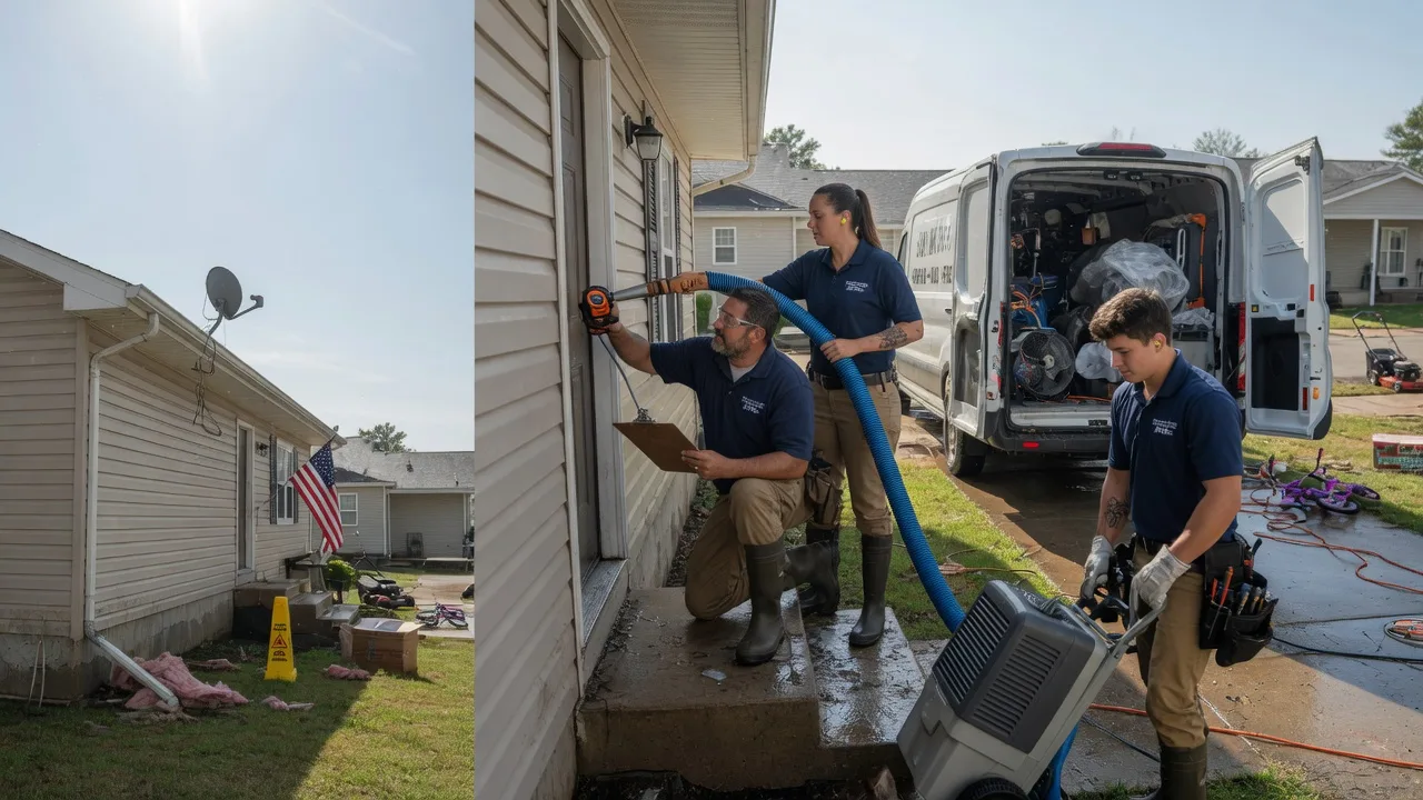Ceiling Water Damage Restoration in Fairchild, WI near me
